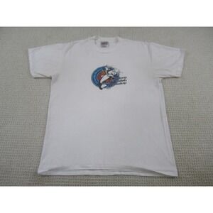 VTG Shirt Adult Large Graphic Print Short Sleeve USA Amarillo Rotary Shrimp Catf